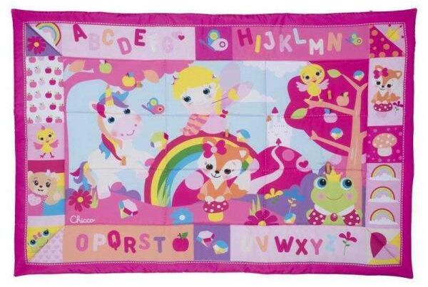 Pink Multi-Coloured Forest Playmat
